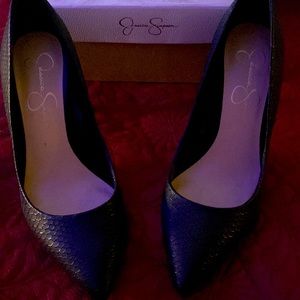 Jessica Simpson: heels black used 2 times only